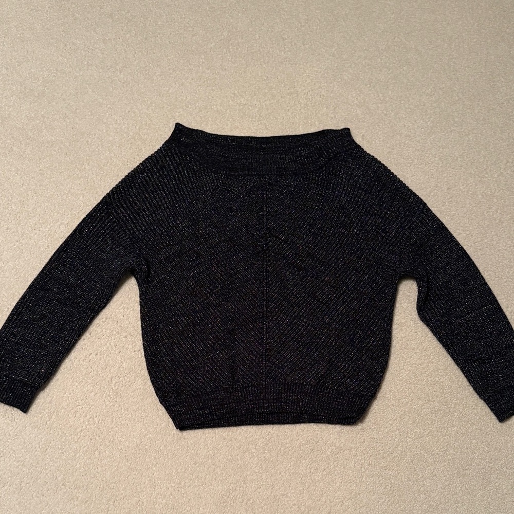 Soho Black Off-the-Shoulder Sweater